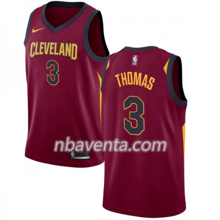 Camiseta Hombre Cleveland Cavaliers Isaiah Thomas 3 Nike 2017-18 Rojo Swingman